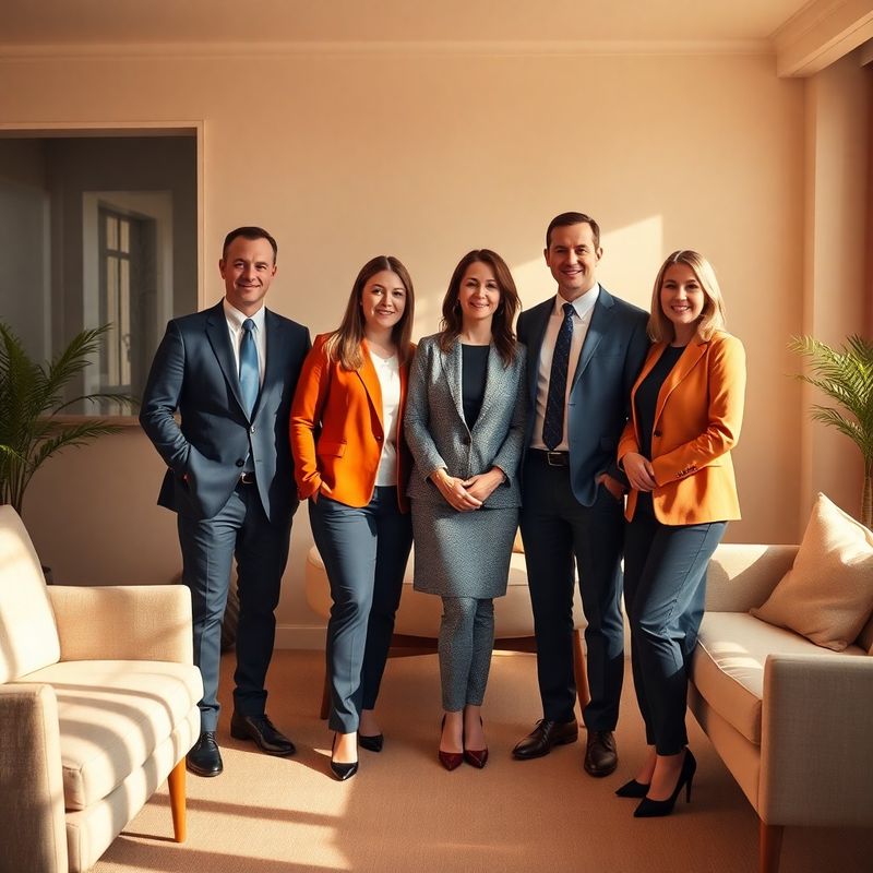 Portret de grup al echipei Modern Casa în biroul din Constanța